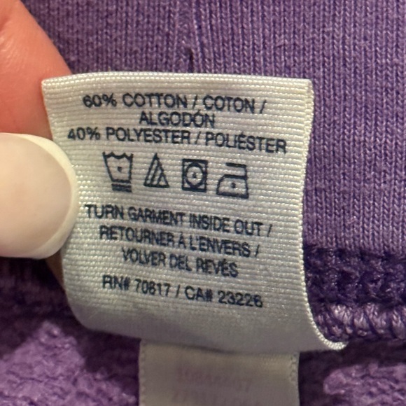 Pink Victoria’s Secret purple sweatpants.    Wide leg. - Picture 6 of 6